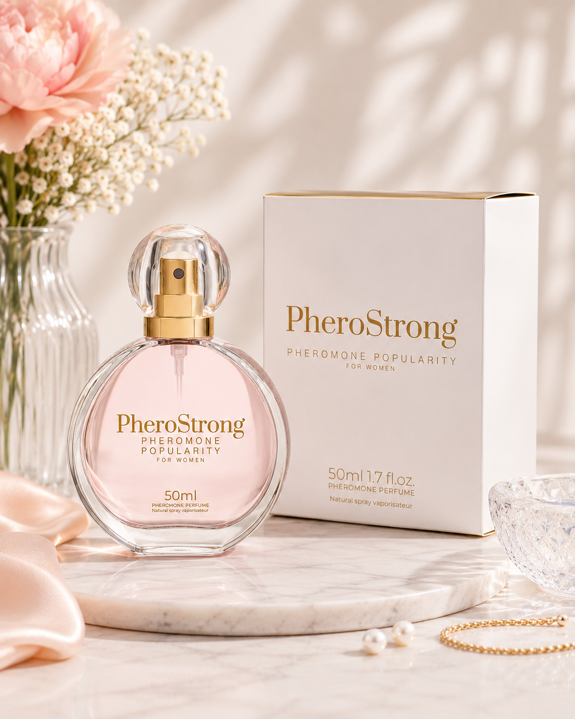 PheroStrong popularity pheromone spray for women social boost luxury 50ml perfume - AlwaysUnder UK