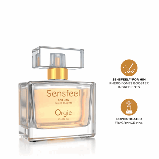 Orgie Sensfeel for Man – 50ml pheromone Eau de Toilette for men, discreet UK delivery