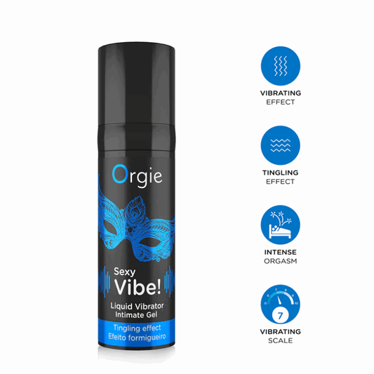 Orgie Sexy Vibe! Liquid Vibrator 15ml - Always Under Sexual Wellness Health Care