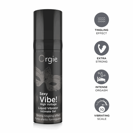 Orgie Sexy Vibe High Voltage – strong clitoral gel with vibrating sensation – UK discreet delivery available