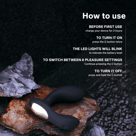 LELO BRUNO – dual motor prostate massager for men – waterproof, quiet – UK discreet delivery