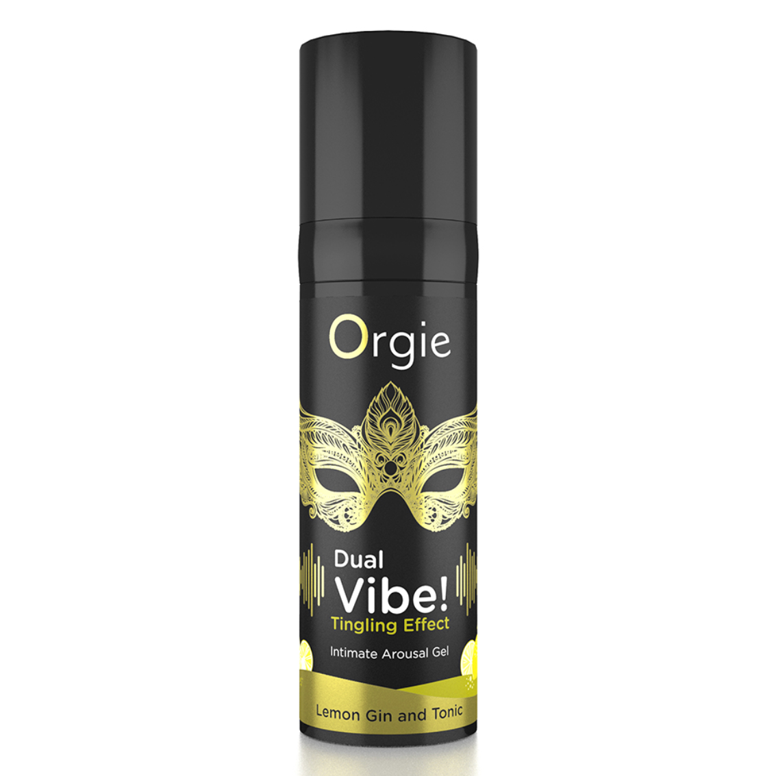 Orgie Dual Vibe Lemon Gin & Tonic – flavoured clitoral gel and edible lube – UK discreet delivery available