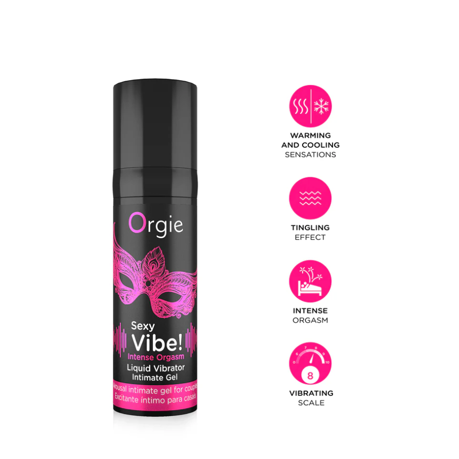 Orgie Intense Orgasm Gel – clitoral gel with warming, cooling, and vibrating effects – discreet UK shipping available