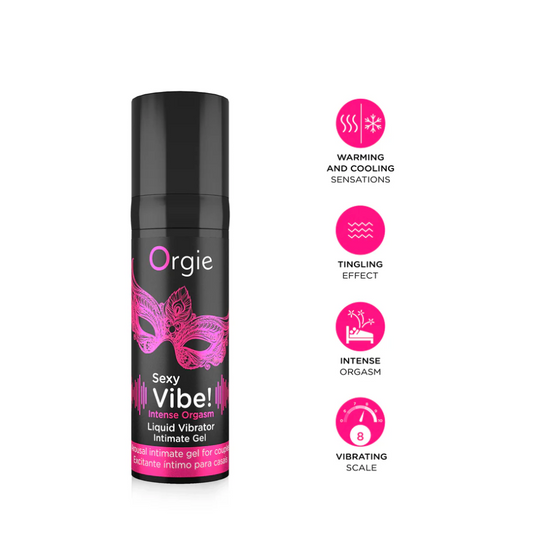 Orgie Intense Orgasm Gel – clitoral gel with warming, cooling, and vibrating effects – discreet UK shipping available