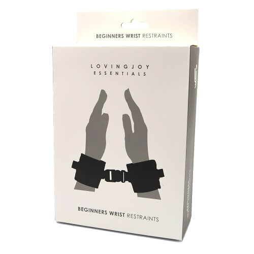 Loving Joy Beginners Wrist Restraints – soft padded bondage cuffs for beginners – adjustable and discreetly shipped UK