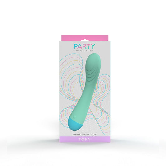 Party Color TOKY Purple G-Spot Vibrator – curved rechargeable internal vibe – UK discreet shipping