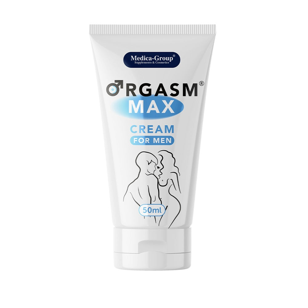 OrgasmMax performance cream for men – 50ml tube – Medica Group – discreet UK delivery