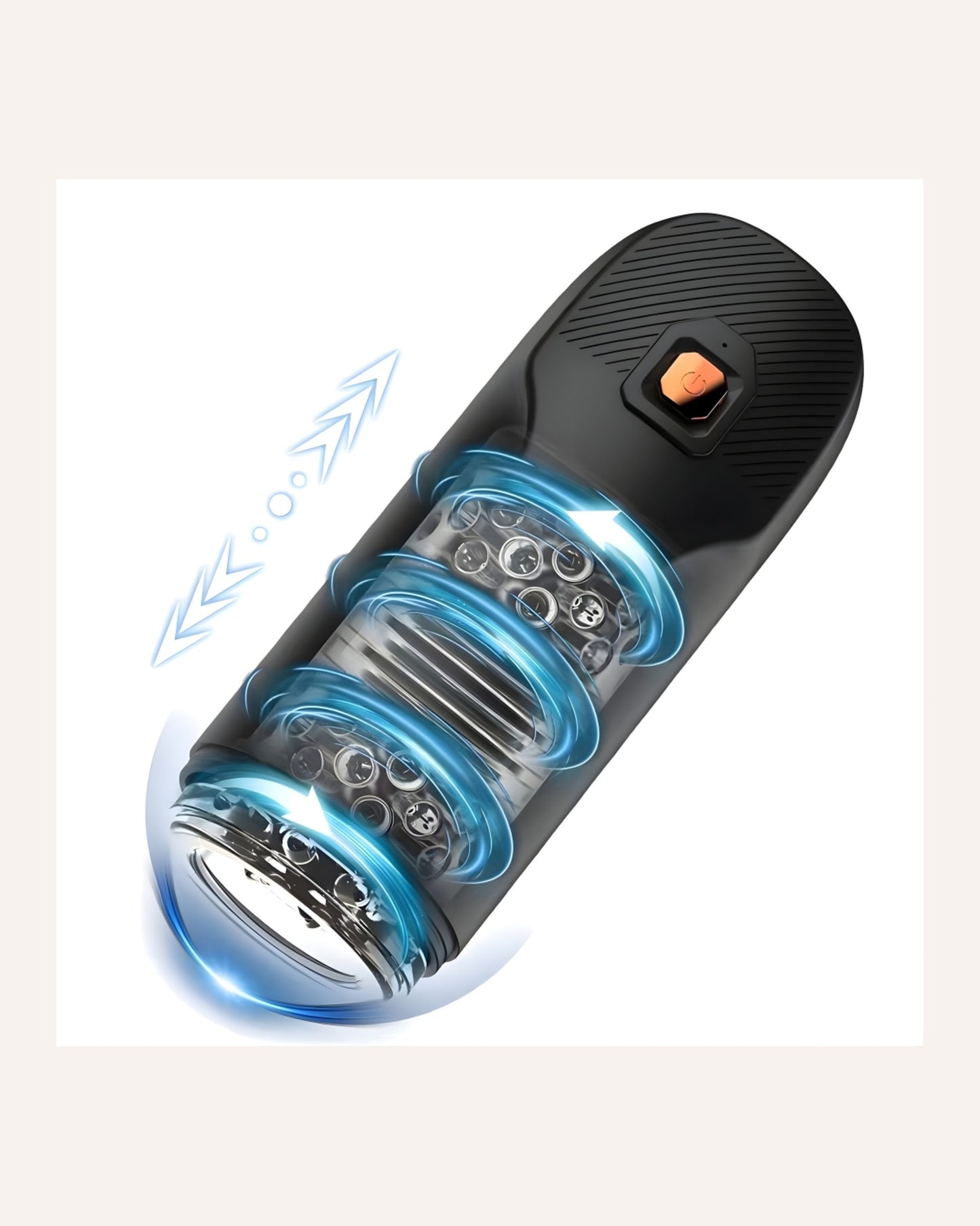 REV male masturbator internal rotating and thrusting action illustration
