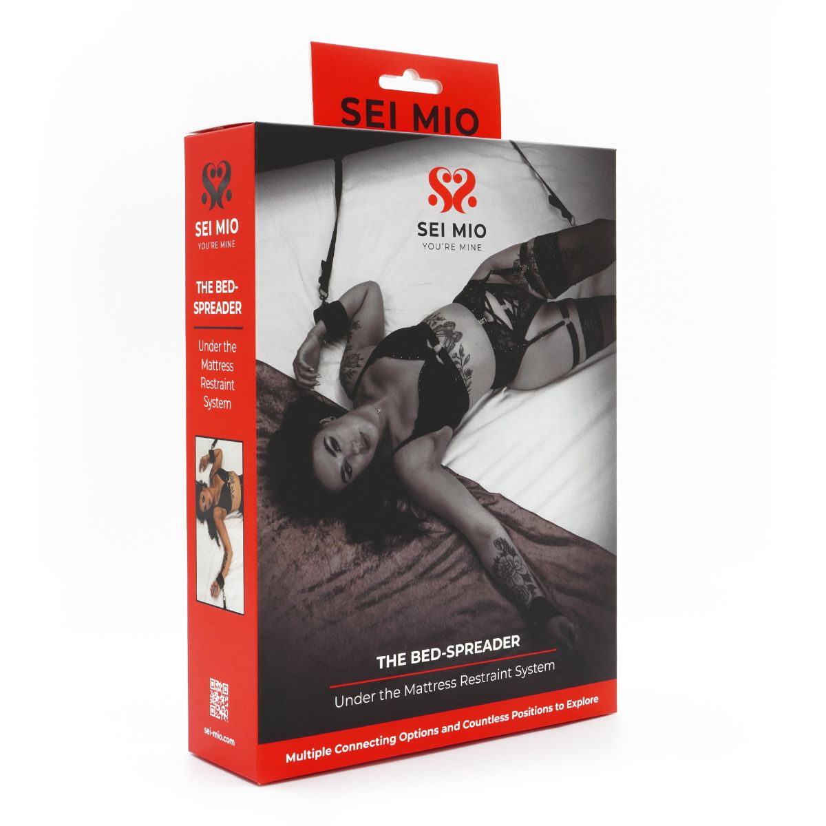 SEI MIO under-the-mattress bed restraint system – bondage kit with cuffs for couples – UK shipping