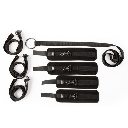 SEI MIO under-the-mattress bed restraint system – bondage kit with cuffs for couples – UK shipping
