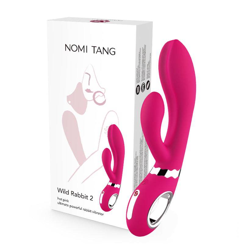Nomi Tang Wild Rabbit 2 – hot pink dual vibrator – G-spot and clitoral stimulation – UK discreet shipping