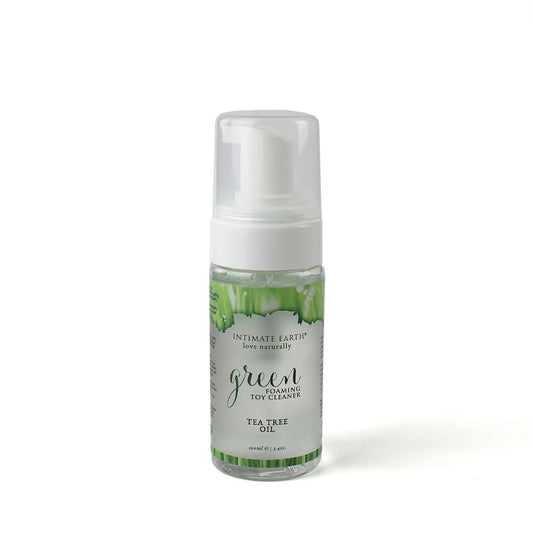 Intimate Earth Foaming Toy Cleaner – Green Tea & Tea Tree – 100ml pump – UK discreet shipping