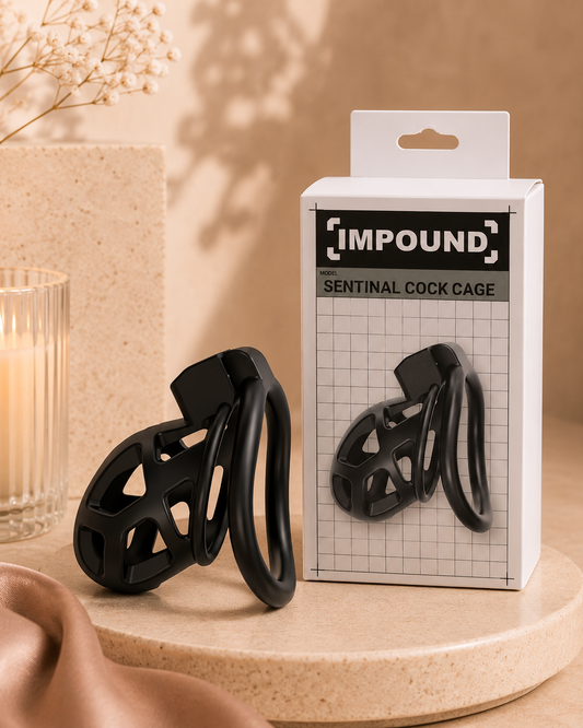 Impound Sentinel Metal Cock Cage Chastity Device - AlwaysUnder UK