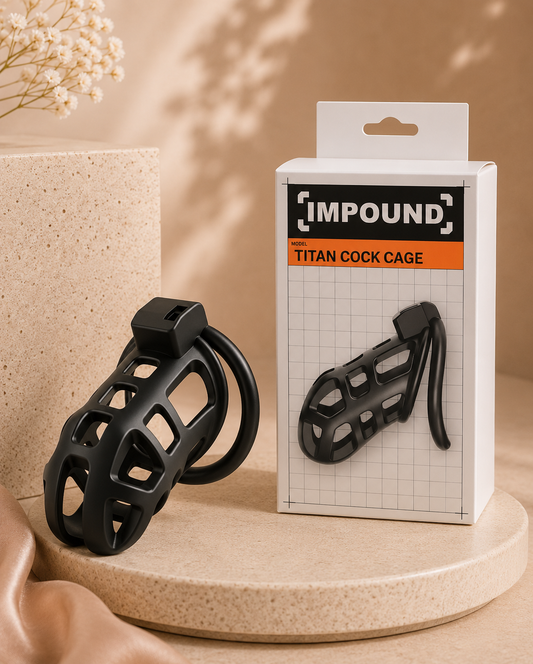 Impound Titan Heavy Duty Metal Cock Cage Chastity Device - AlwaysUnder UK
