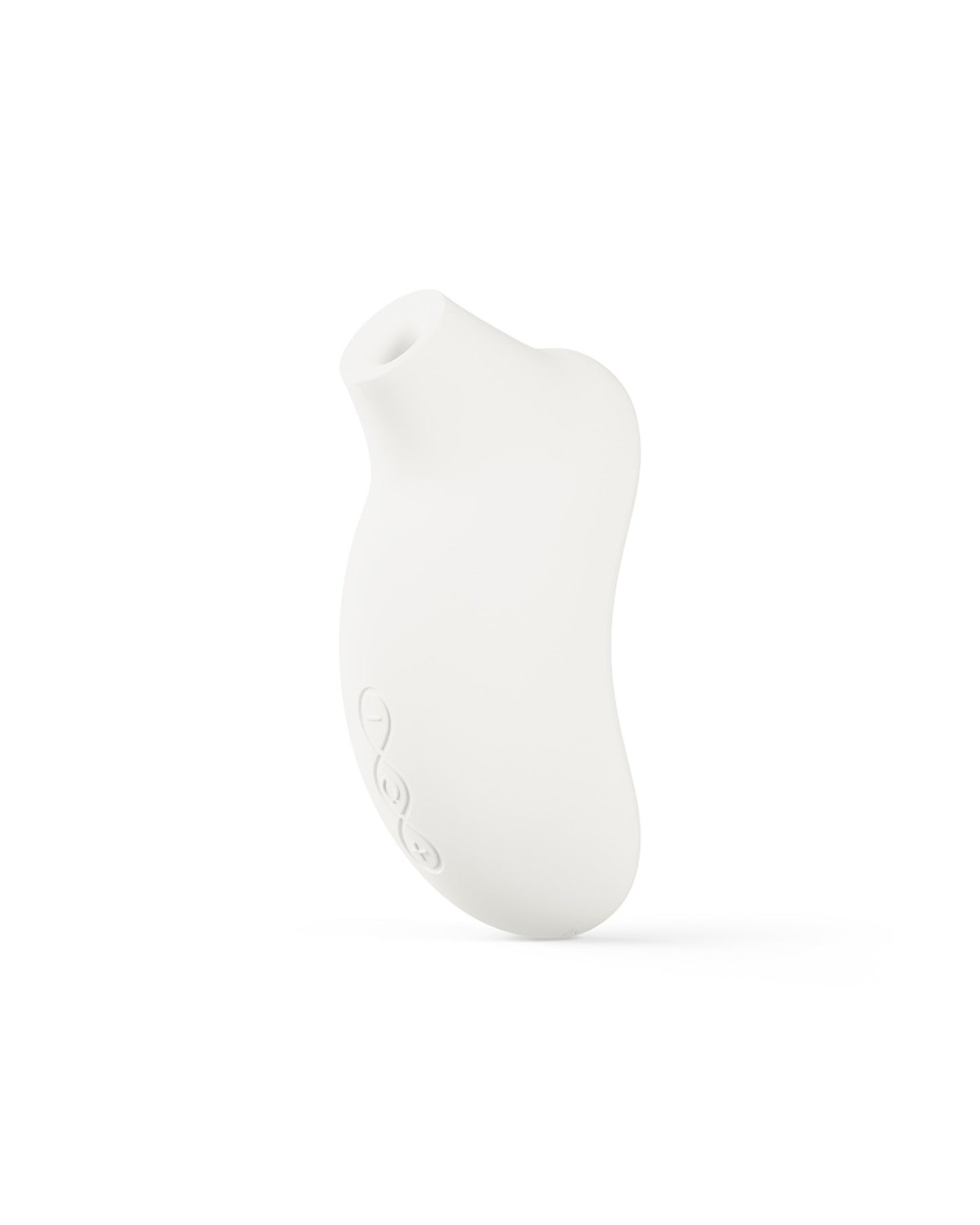 LELO Sona 3 Cream rear view showing the sonic opening and three-button controls