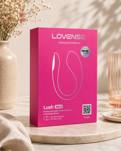 Lovense Lush Mini app controlled remote vibrating egg toy - AlwaysUnder UK