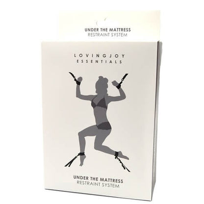 Loving Joy Under-the-Mattress Restraint System – adjustable bondage set for wrists and ankles – UK discreet delivery