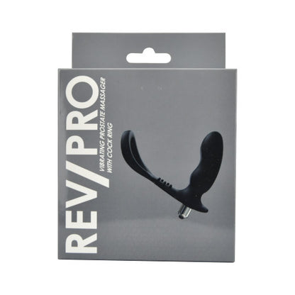 REV Pro Vibrating Prostate Massager with Cock Ring – dual silicone toy for P-spot & erection support – UK discreet delivery