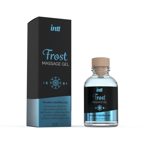 INTT Frost Mint Flavour Massage Gel – 100ml kissable cooling body gel for couples – UK discreet delivery