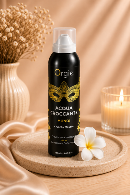 Orgie Acqua Croccante Monoi popping crackle massage mousse 150ml - AlwaysUnder UK