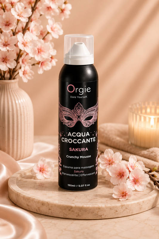 Orgie Acqua Croccante Sakura sensory fizzy body foam 150ml - AlwaysUnder UK