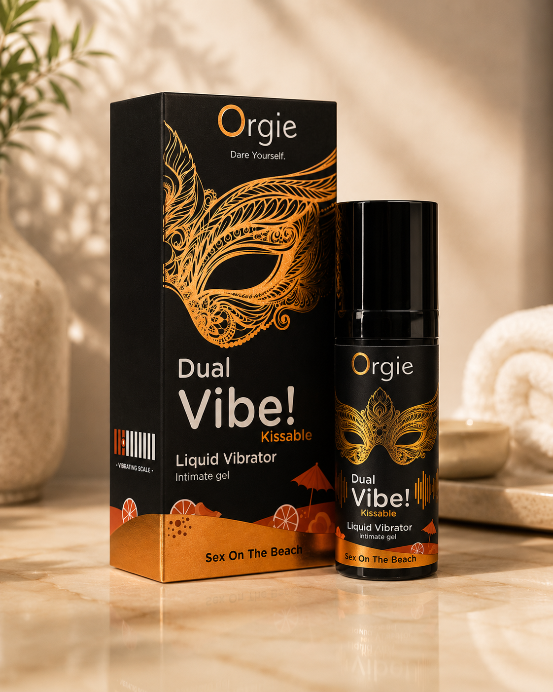 Orgie Dual Vibe Sex On The Beach couples liquid vibrator gel 15ml - AlwaysUnder UK