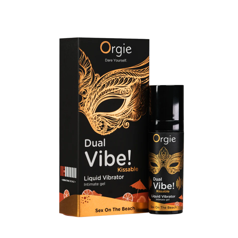 Orgie Dual Vibe Sex On The Beach – cocktail-flavoured clitoral gel and lubricant – UK discreet delivery available