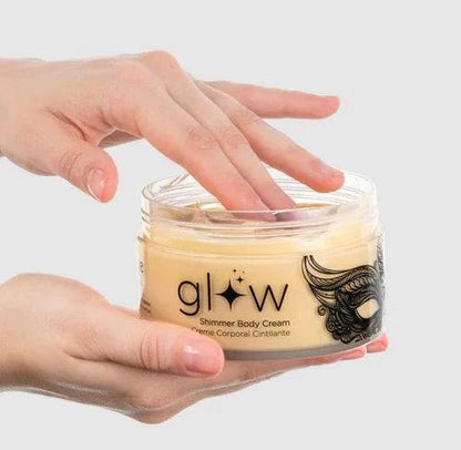 Orgie Glow Shimmer Body Cream – golden sparkle body moisturiser – UK discreet delivery