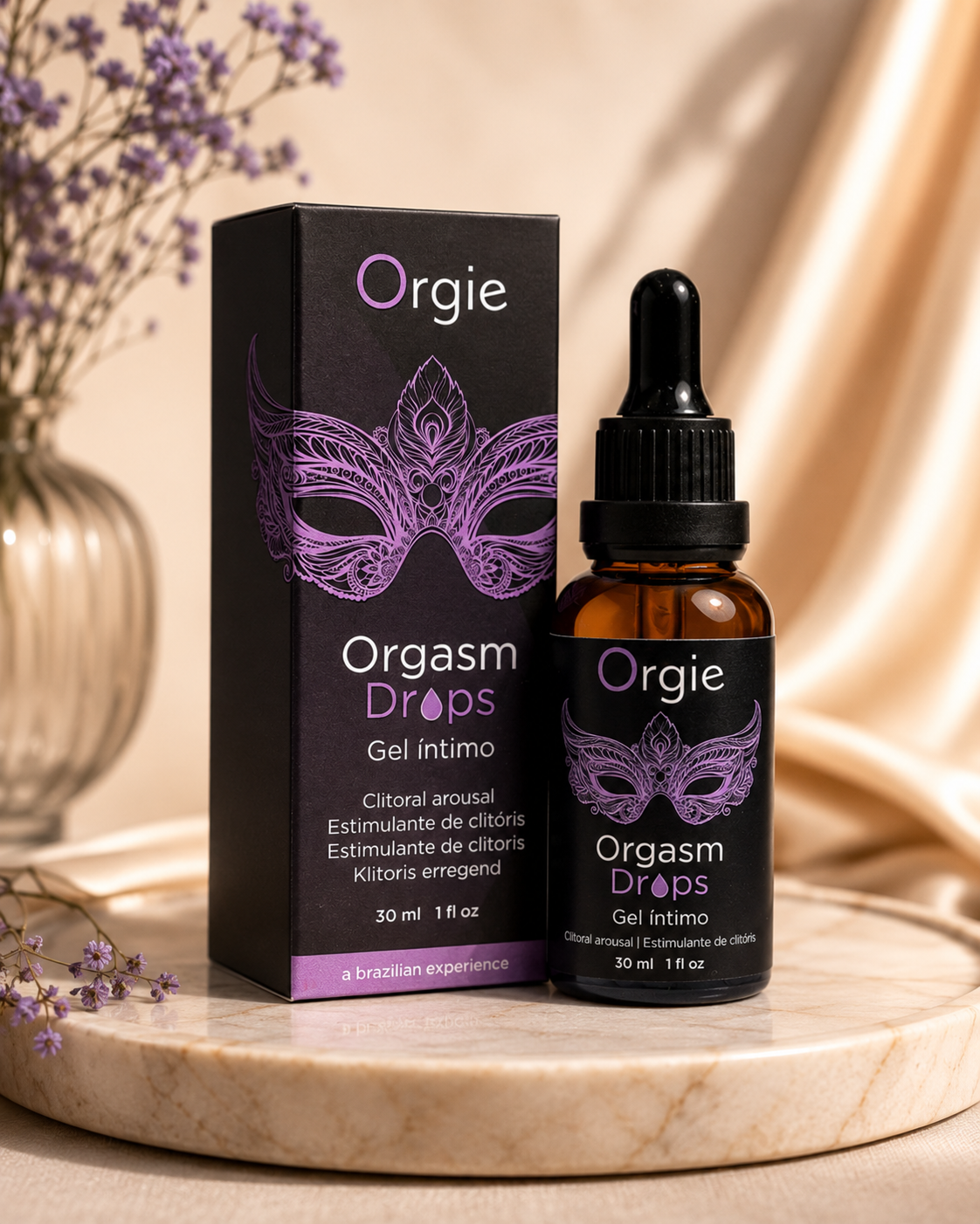Orgie Orgasm Drops Clitoral Arousal Serum hyper sensitive ice fire female climax gel - AlwaysUnder UK