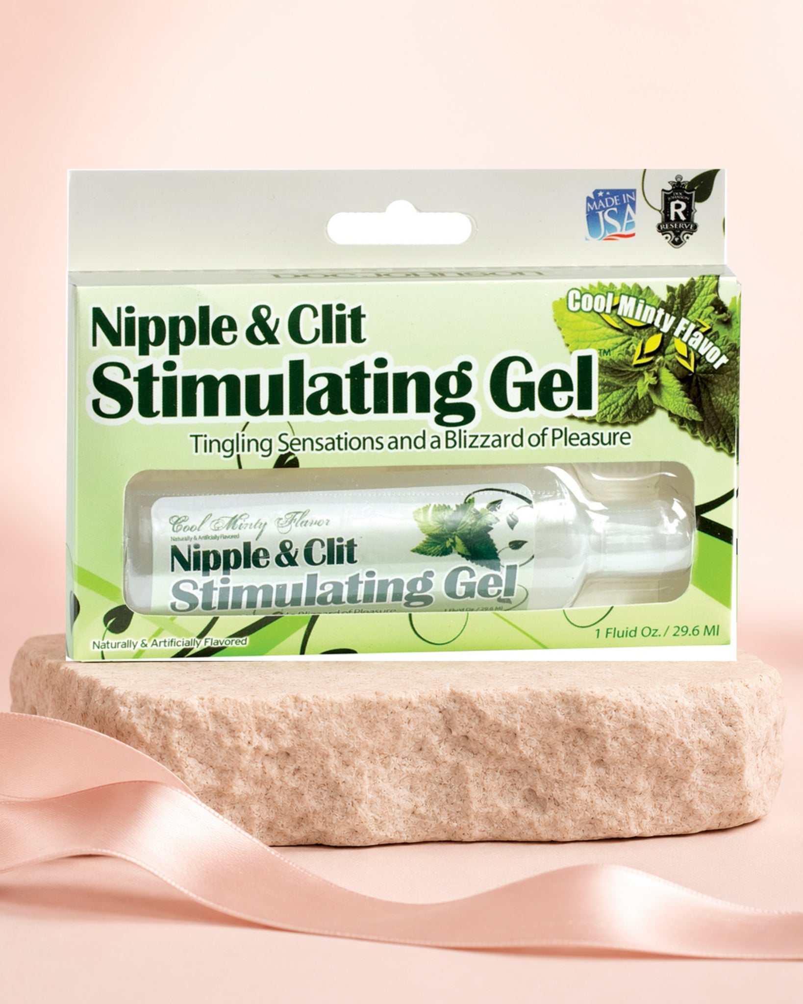 Doc Johnson Nipple & Clitoral Stimulating Gel cooling mint centred lifestyle product image