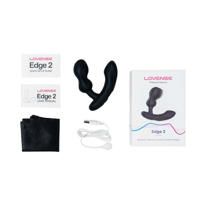 LOVENSE Edge 2 – adjustable app-controlled prostate massager for men – discreet UK shipping