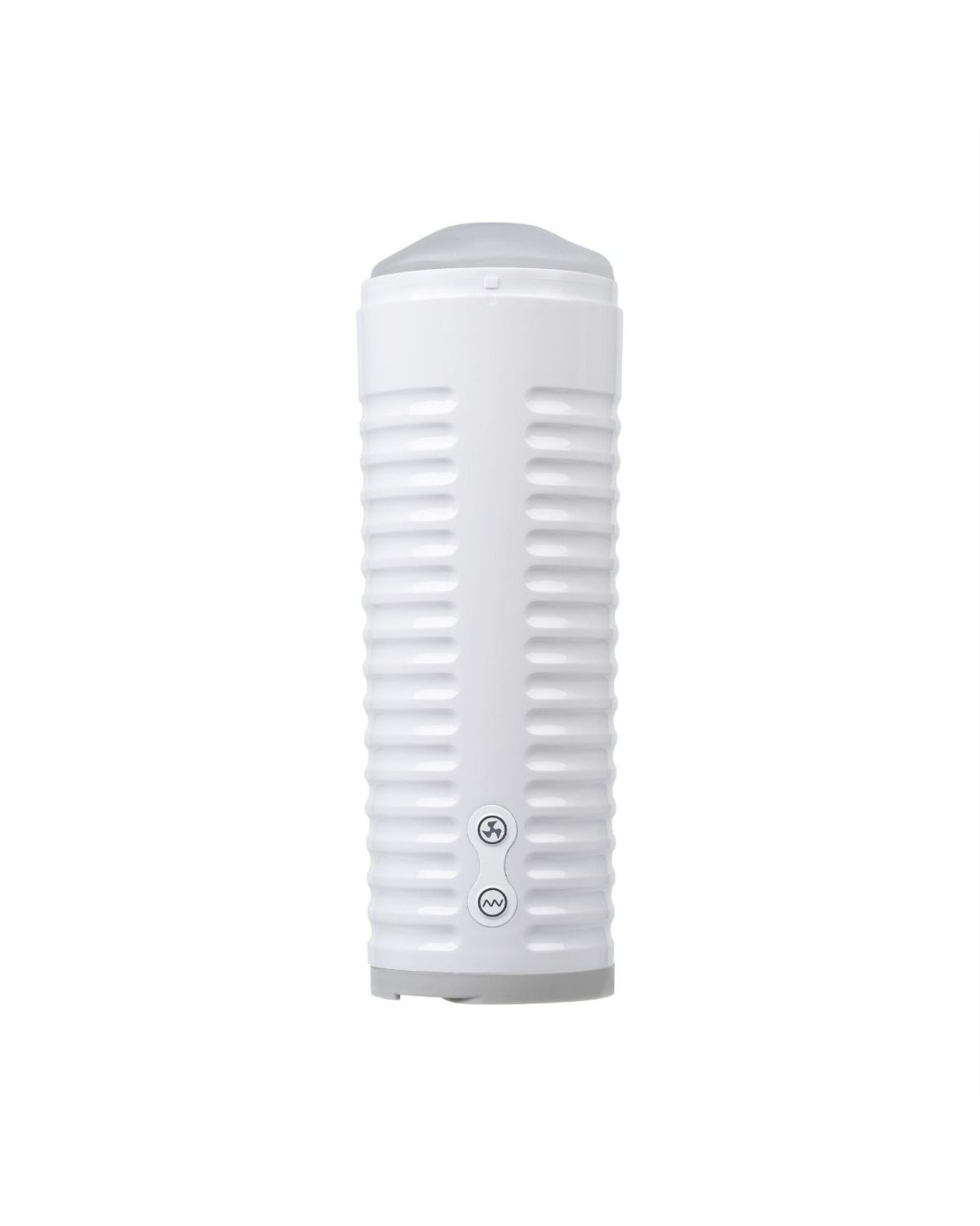 Lovense Max 2 app-controlled male masturbator with neutral sleeve, front view