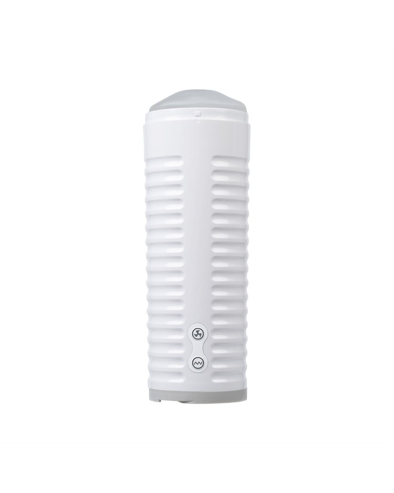 Lovense Max 2 app-controlled male masturbator with neutral sleeve, front view
