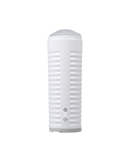 Lovense Max 2 app-controlled male masturbator with neutral sleeve, front view