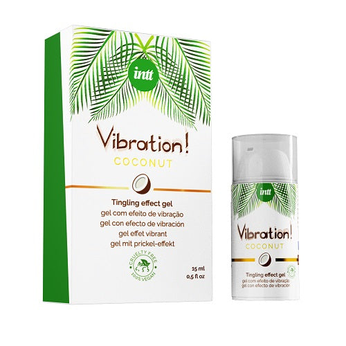 INTT Coconut Vibration Gel – vegan liquid vibrator for clit stimulation – 15ml – UK discreet shipping
