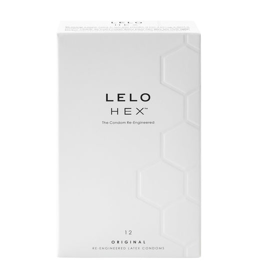 LELO HEX Condoms Original 12 Pack – luxury ultra-thin hex design protection – UK discreet delivery