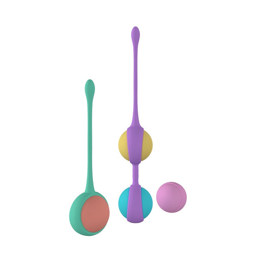Party Color BOLY Kegel Training Beads – single and double silicone pelvic floor weights – UK discreet delivery
