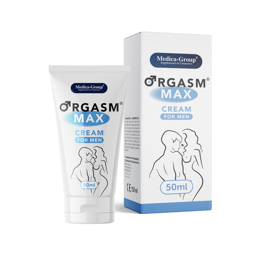 OrgasmMax performance cream for men – 50ml tube – Medica Group – discreet UK delivery