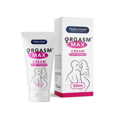 OrgasmMax Clitoral Stimulation Cream – 50ml pleasure-enhancing cream for women – discreet UK delivery