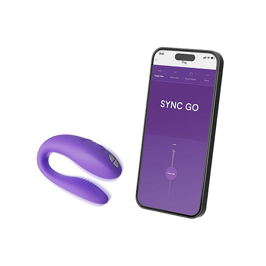 We‑Vibe Sync 2 Purple – app-controlled couples vibrator with remote – discreet UK shipping