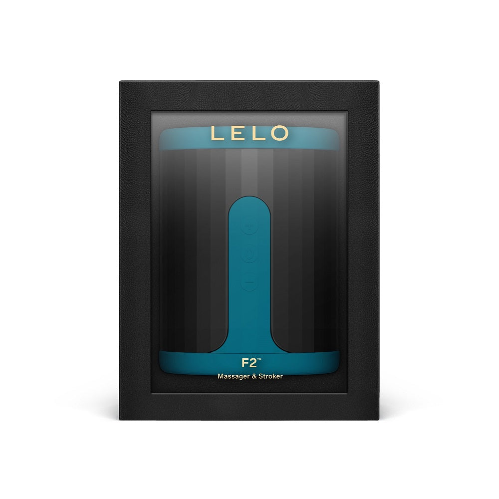 LELO F2 Stamina Trainer and Stroker Blue – smart male masturbator & stamina trainer – UK discreet delivery