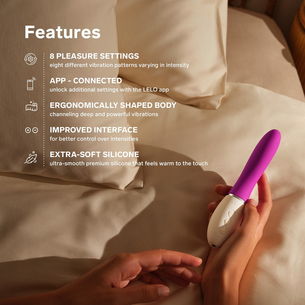 LELO LIV 3 App-Controlled G-Spot Vibrator Deep Rose – luxury rechargeable toy for women – UK discreet delivery