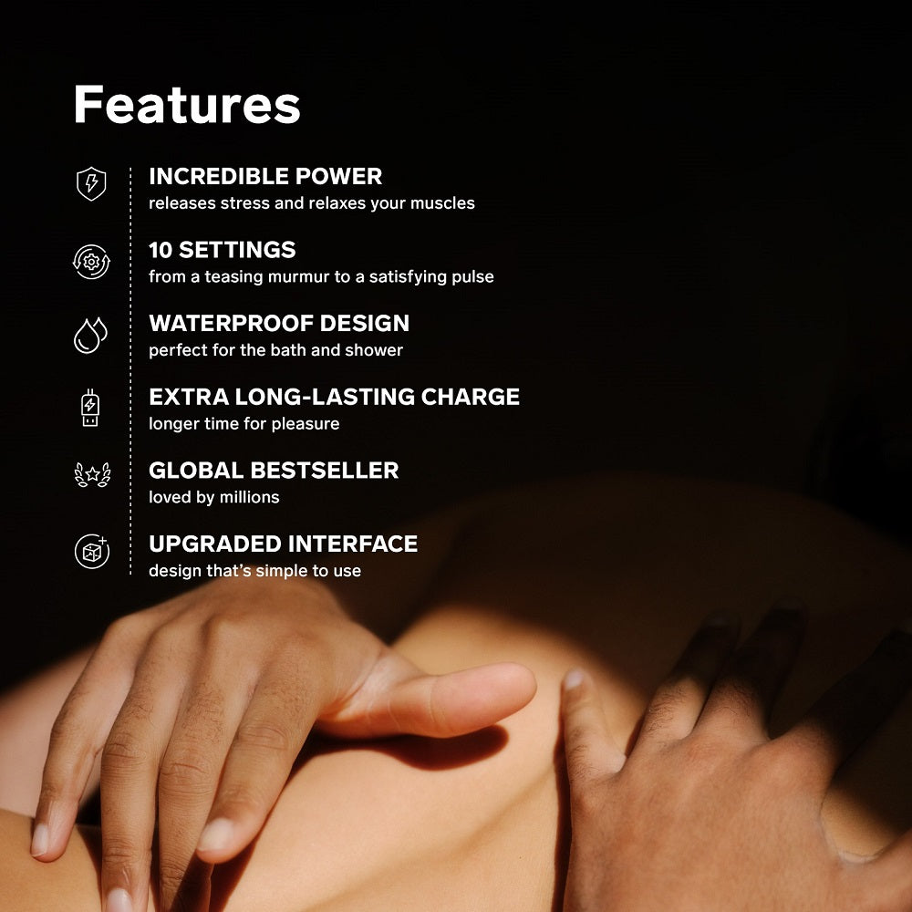 LELO Smart Wand 2 Large Aqua – luxury rechargeable wand massager for body and intimate play – UK discreet delivery