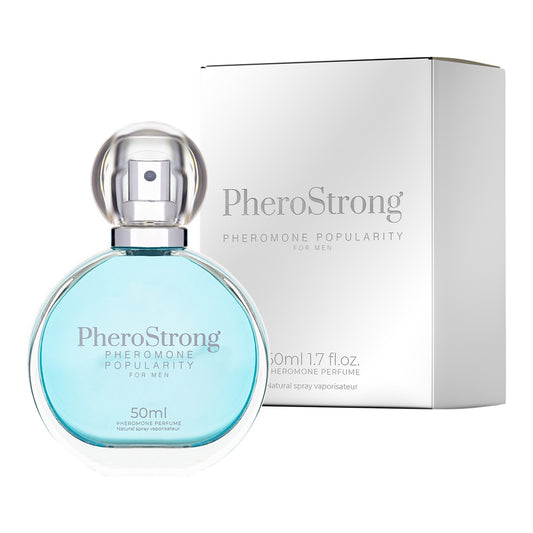 PheroStrong Pheromone Popularity Spray for Men – 50ml masculine pheromone fragrance for confidence – UK discreet delivery