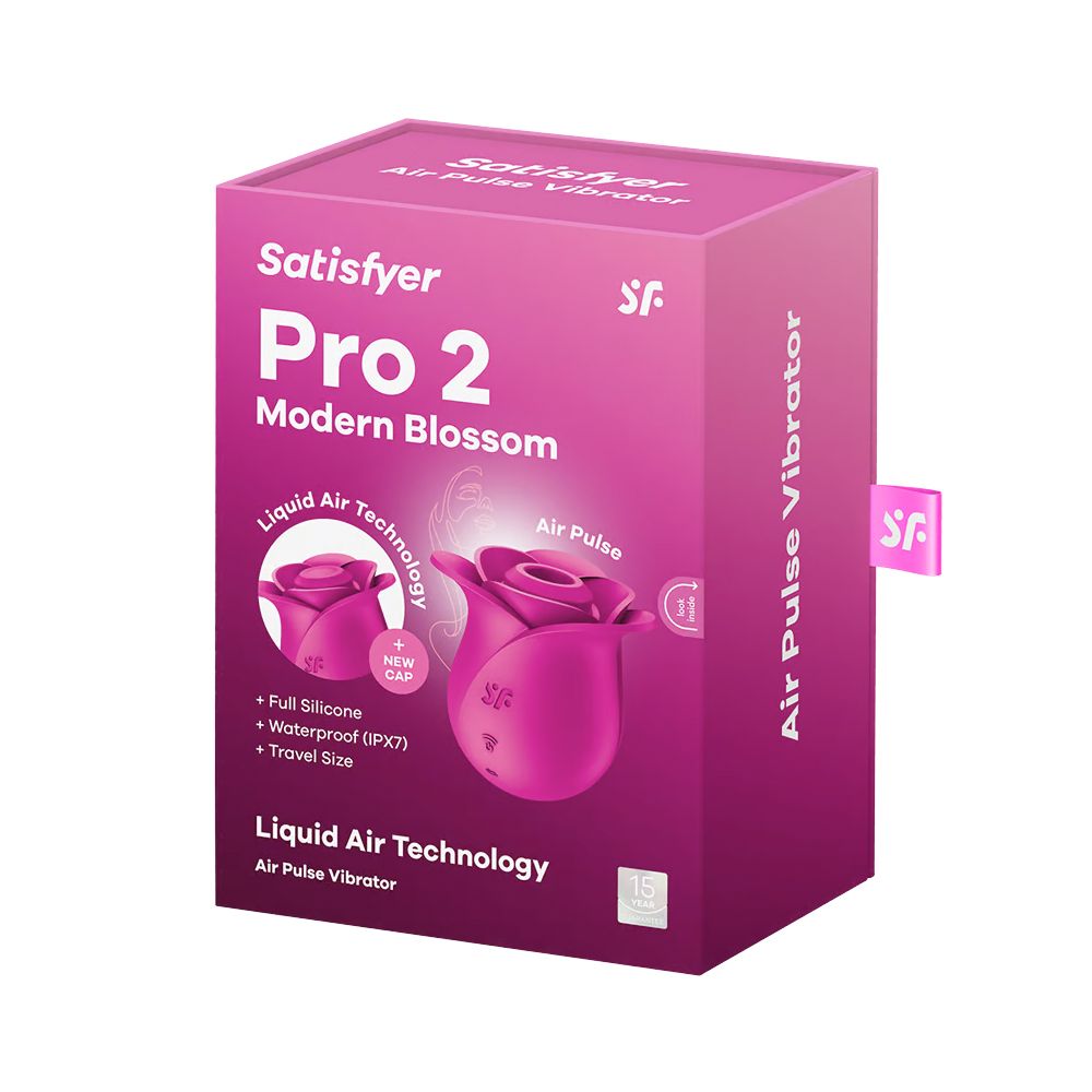 Satisfyer Pro 2 Modern Blossom Rose – clitoral air pulse stimulator, rechargeable, waterproof – UK discreet delivery