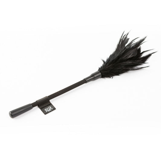 SEI MIO soft mini feather tickler – sensual teasing toy for foreplay and kink – discreet UK shipping