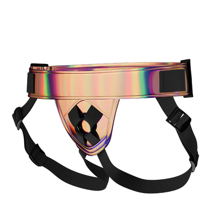 Mina Shimmer strap-on harness side view