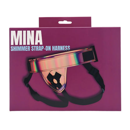 Mina Shimmer strap-on harness packaging