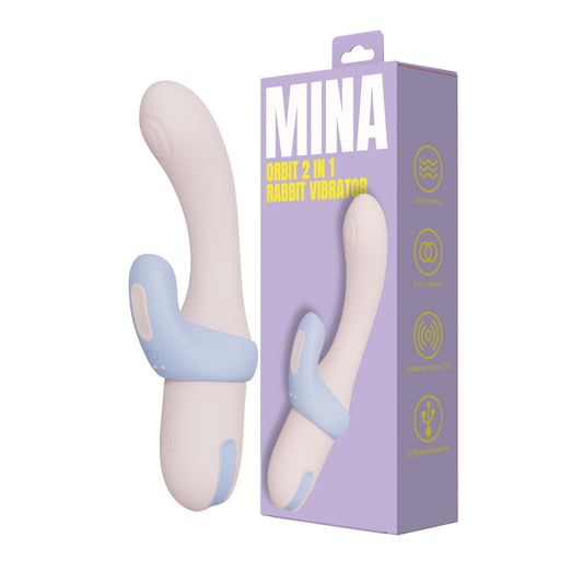 Mina Orbit 2-in-1 rabbit vibrator with packaging
