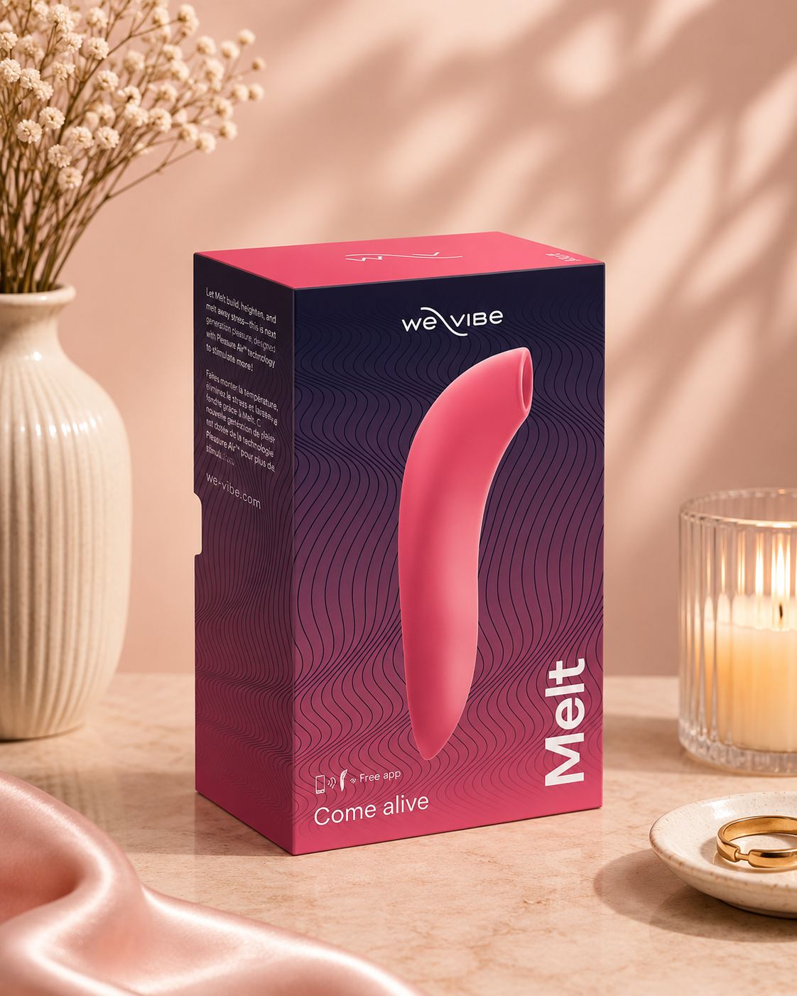 We‑Vibe Melt Pink – clitoral suction vibrator with app control – discreet UK delivery